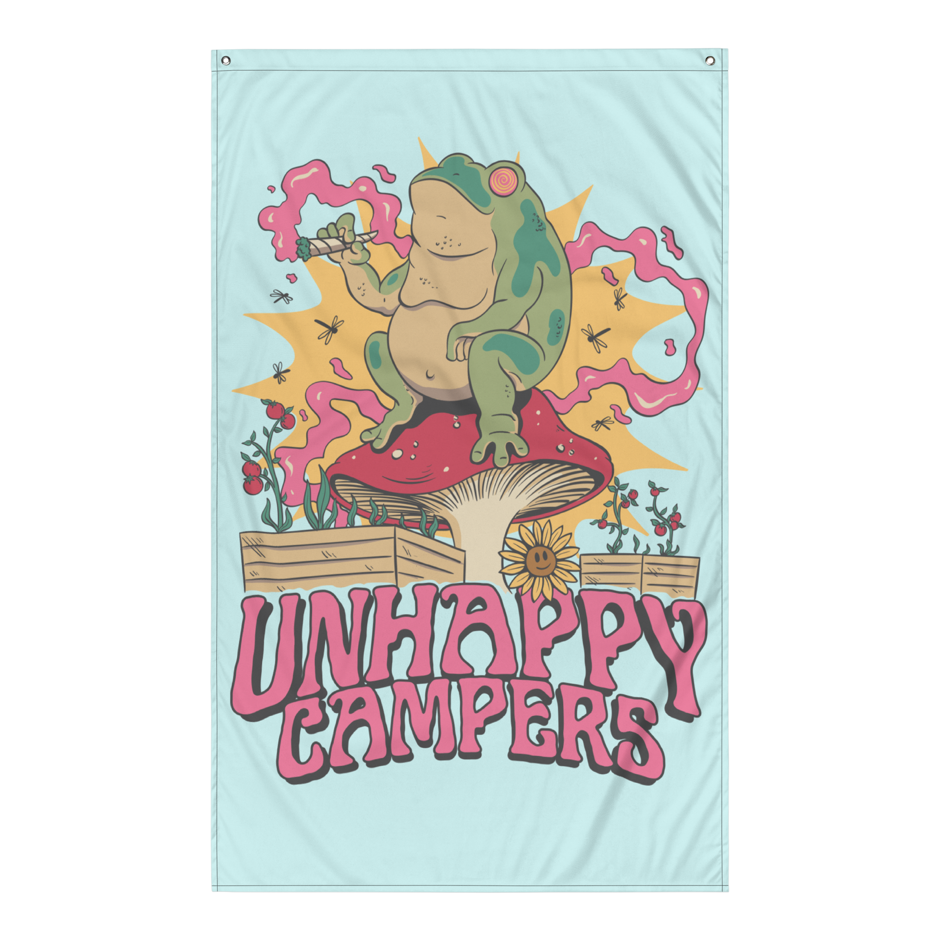 Garden Sesh Flag – Unhappy Campers